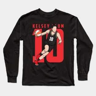 Kelsey Plum Comic Style Long Sleeve T-Shirt